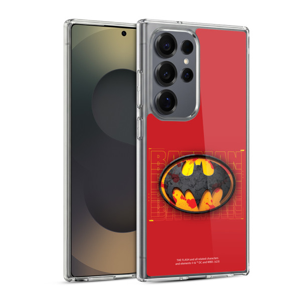 The Flash 2023 Graphics Batman Logo Soft Gel Case for Samsung Galaxy S25 Ultra & MagSafe
