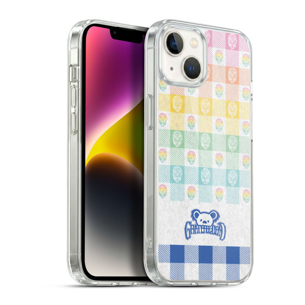 Grateful Dead Graphics Colourful Pattern Soft Gel Case for Apple iPhone 14 Plus & MagSafe