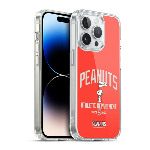 Peanuts Varsity Sports Snoopy Athletic Department Soft Gel Case for Apple iPhone 13 Pro & MagSafe