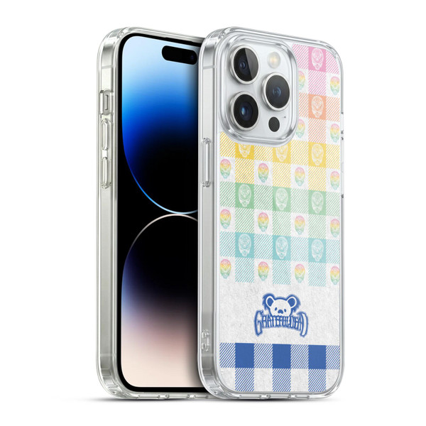 Grateful Dead Graphics Colourful Pattern Soft Gel Case for Apple iPhone 14 Pro & MagSafe