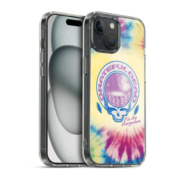 Grateful Dead Graphics Logo Tie Dye Soft Gel Case for Apple iPhone 15 & MagSafe