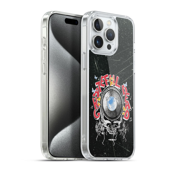 Grateful Dead Graphics Black Soft Gel Case for Apple iPhone 15 Pro Max & MagSafe