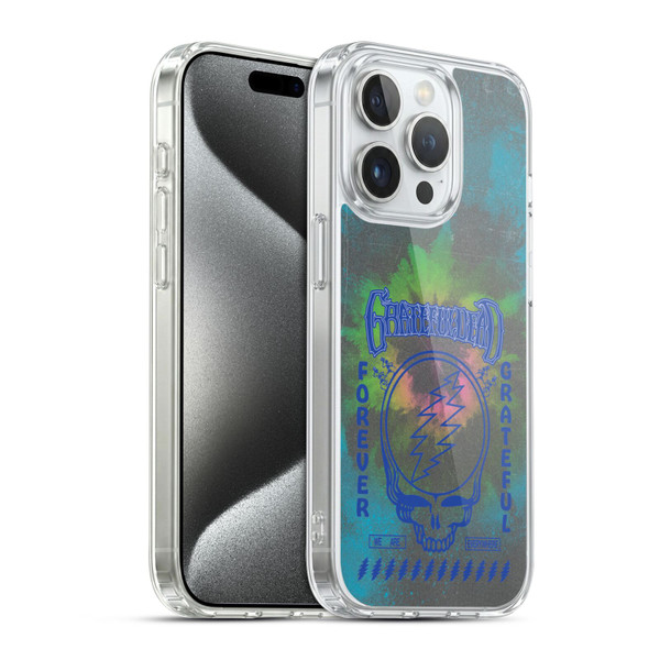 Grateful Dead Graphics Tie Dye Soft Gel Case for Apple iPhone 15 Pro & MagSafe