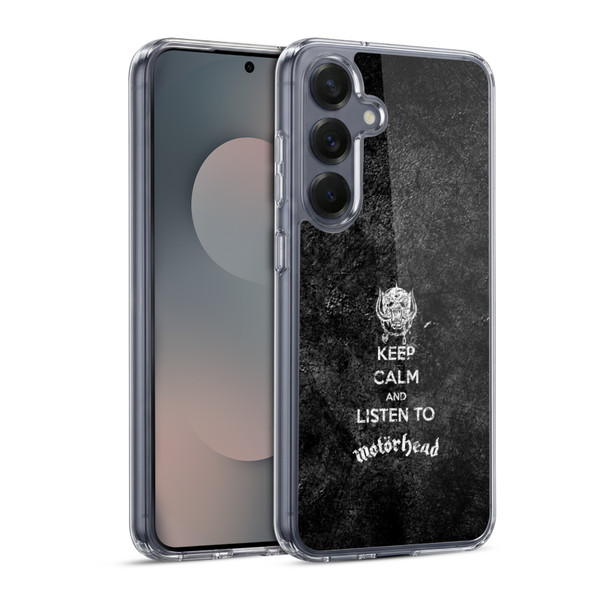 Motorhead Key Art Keep Calm Soft Gel Case for Samsung Galaxy S25 & MagSafe