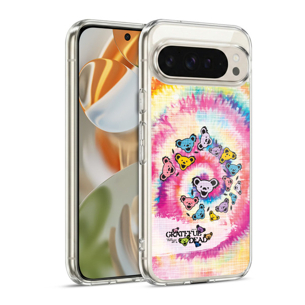 Grateful Dead Graphics Bear Tie Dye Soft Gel Case for Google Pixel 9 / Pixel 9 Pro