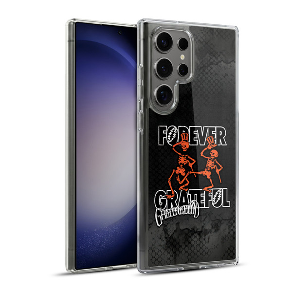 Grateful Dead Graphics Dancing Skeletons Soft Gel Case for Samsung Galaxy S23 Ultra 5G & MagSafe
