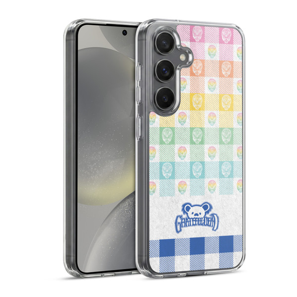 Grateful Dead Graphics Colourful Pattern Soft Gel Case for Samsung Galaxy S24 5G & MagSafe