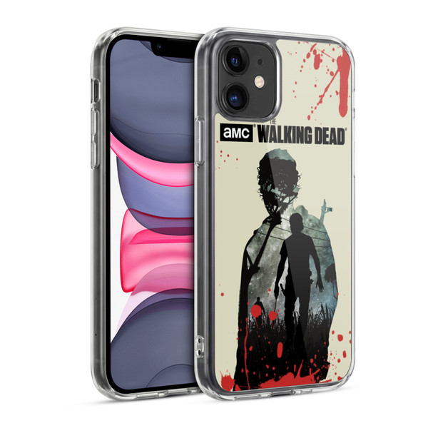 AMC The Walking Dead Silhouettes Rick Soft Gel Case for Apple iPhone 11