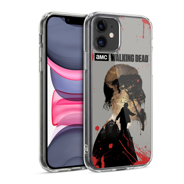 AMC The Walking Dead Silhouettes Walker Soft Gel Case for Apple iPhone 11