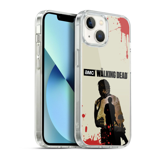 AMC The Walking Dead Silhouettes Glenn Soft Gel Case for Apple iPhone 13