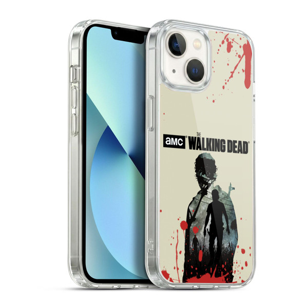 AMC The Walking Dead Silhouettes Rick Soft Gel Case for Apple iPhone 13