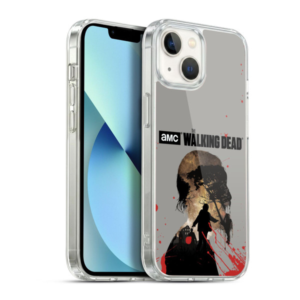 AMC The Walking Dead Silhouettes Walker Soft Gel Case for Apple iPhone 13