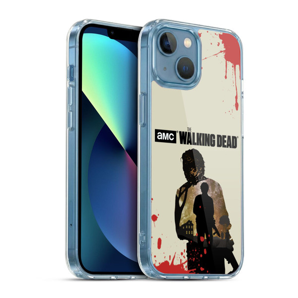 AMC The Walking Dead Silhouettes Glenn Soft Gel Case for Apple iPhone 13 Mini & MagSafe