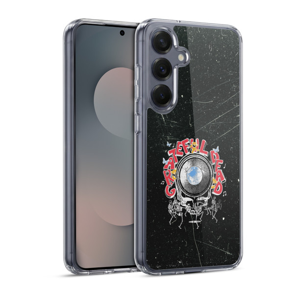 Grateful Dead Graphics Black Soft Gel Case for Samsung Galaxy S25 & MagSafe