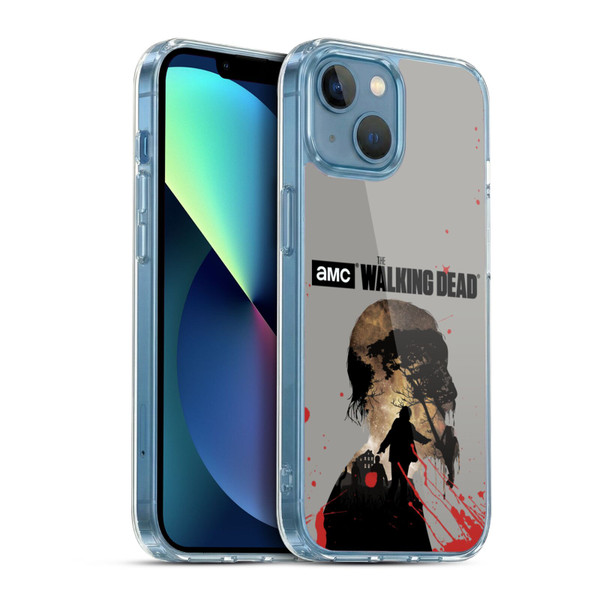 AMC The Walking Dead Silhouettes Walker Soft Gel Case for Apple iPhone 13 Mini & MagSafe