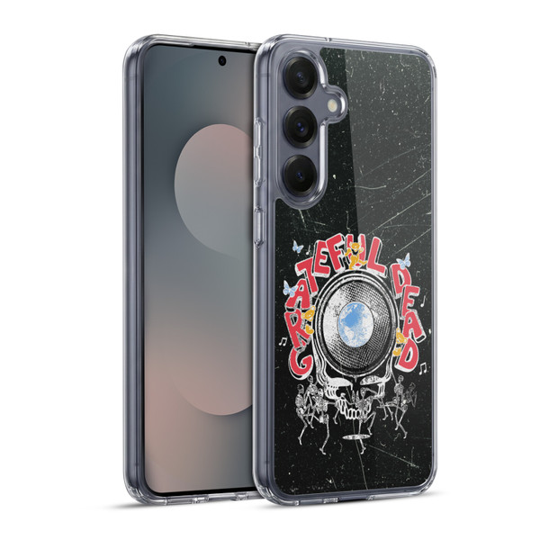 Grateful Dead Graphics Black Soft Gel Case for Samsung Galaxy S25+ & MagSafe