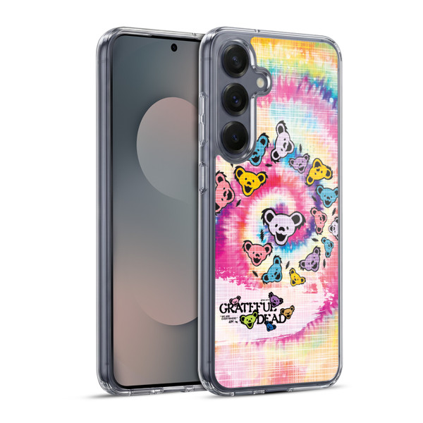 Grateful Dead Graphics Bear Tie Dye Soft Gel Case for Samsung Galaxy S25+ & MagSafe