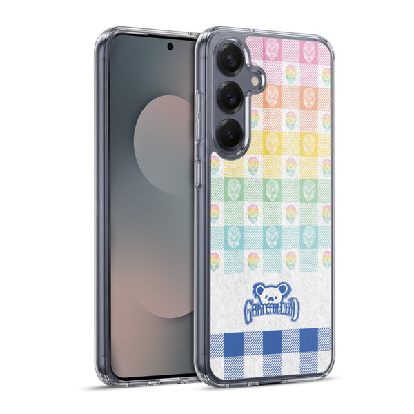 Grateful Dead Graphics Colourful Pattern Soft Gel Case for Samsung Galaxy S25+ & MagSafe