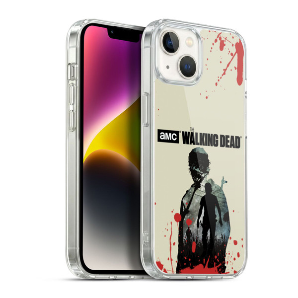 AMC The Walking Dead Silhouettes Rick Soft Gel Case for Apple iPhone 14 Plus & MagSafe