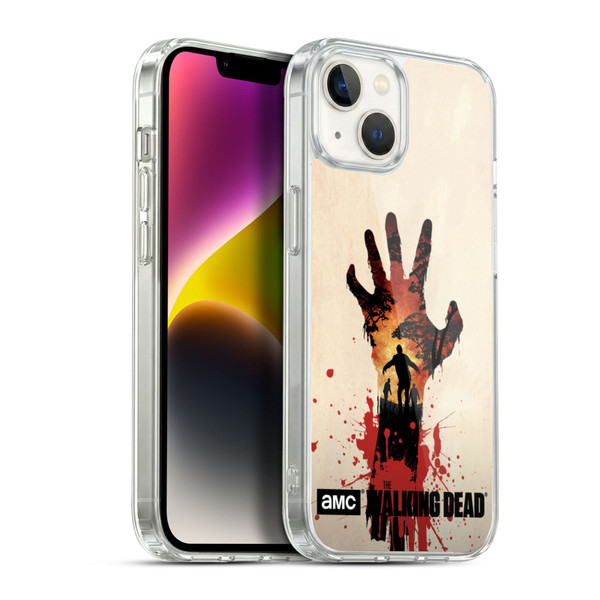 AMC The Walking Dead Silhouettes Walker Hand Soft Gel Case for Apple iPhone 14 Plus & MagSafe