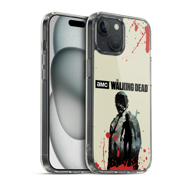AMC The Walking Dead Silhouettes Rick Soft Gel Case for Apple iPhone 15 & MagSafe