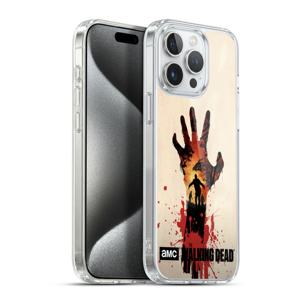 AMC The Walking Dead Silhouettes Walker Hand Soft Gel Case for Apple iPhone 15 Pro Max & MagSafe