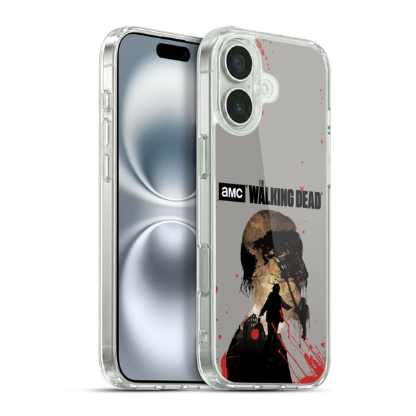 AMC The Walking Dead Silhouettes Walker Soft Gel Case for Apple iPhone 16 Plus & MagSafe