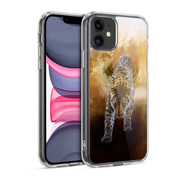 Simone Gatterwe Animals Russian Amur Leopard Soft Gel Case for Apple iPhone 11