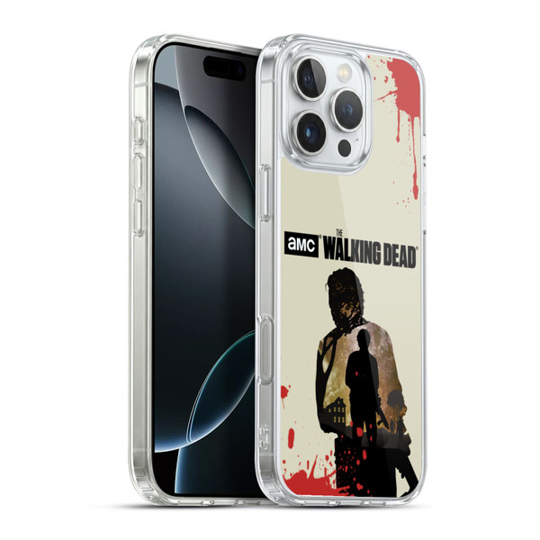 AMC The Walking Dead Silhouettes Glenn Soft Gel Case for Apple iPhone 16 Pro Max & MagSafe