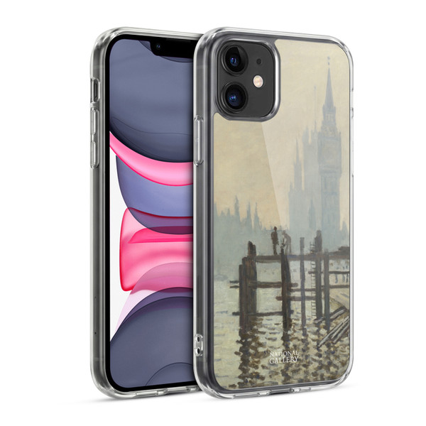 The National Gallery Art Monet Thames Soft Gel Case for Apple iPhone 11