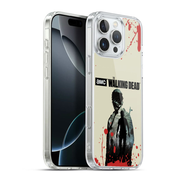 AMC The Walking Dead Silhouettes Rick Soft Gel Case for Apple iPhone 16 Pro Max & MagSafe