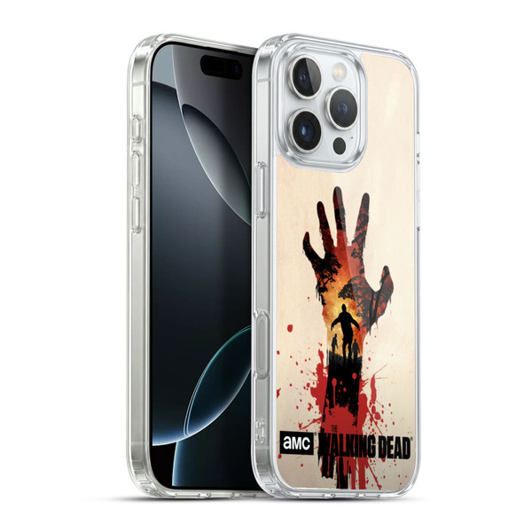 AMC The Walking Dead Silhouettes Walker Hand Soft Gel Case for Apple iPhone 16 Pro Max & MagSafe