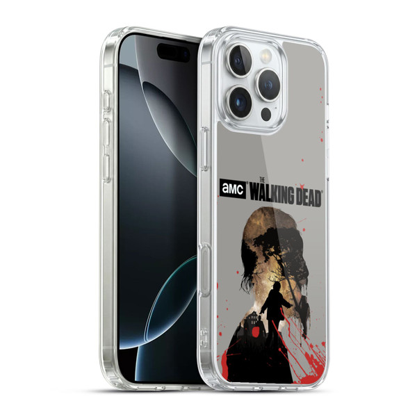 AMC The Walking Dead Silhouettes Walker Soft Gel Case for Apple iPhone 16 Pro Max & MagSafe