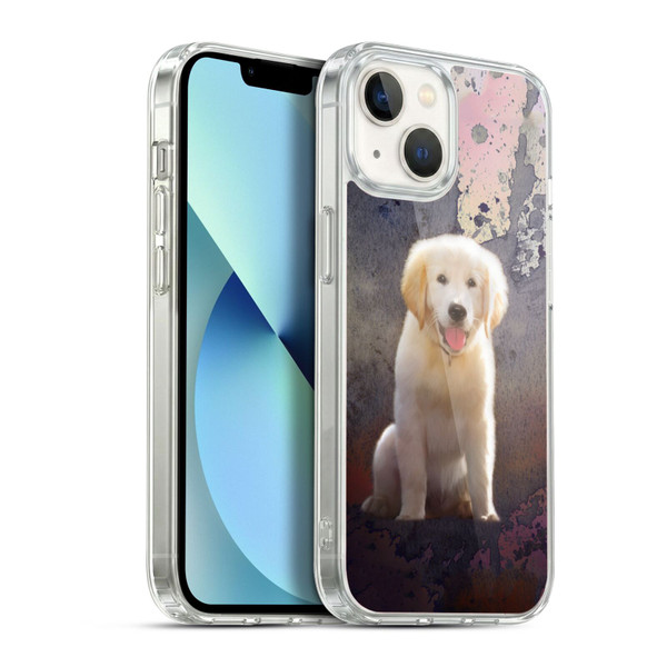 Simone Gatterwe Animals Golden Retriever Soft Gel Case for Apple iPhone 13