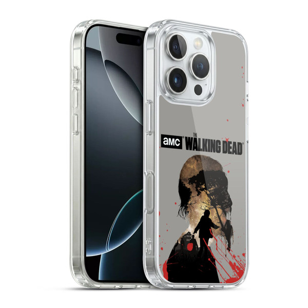 AMC The Walking Dead Silhouettes Walker Soft Gel Case for Apple iPhone 16 Pro & MagSafe
