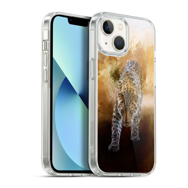 Simone Gatterwe Animals Russian Amur Leopard Soft Gel Case for Apple iPhone 13