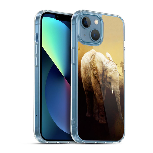 Simone Gatterwe Animals Elephant Calf Soft Gel Case for Apple iPhone 13 Mini & MagSafe