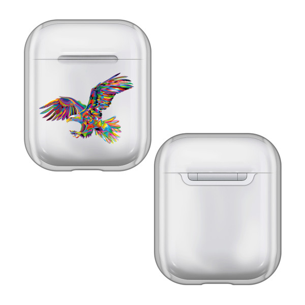 P.D. Moreno Animals Eagle Clear Hard Crystal Cover for Apple AirPods 1 1st Gen / 2 2nd Gen Charging Case