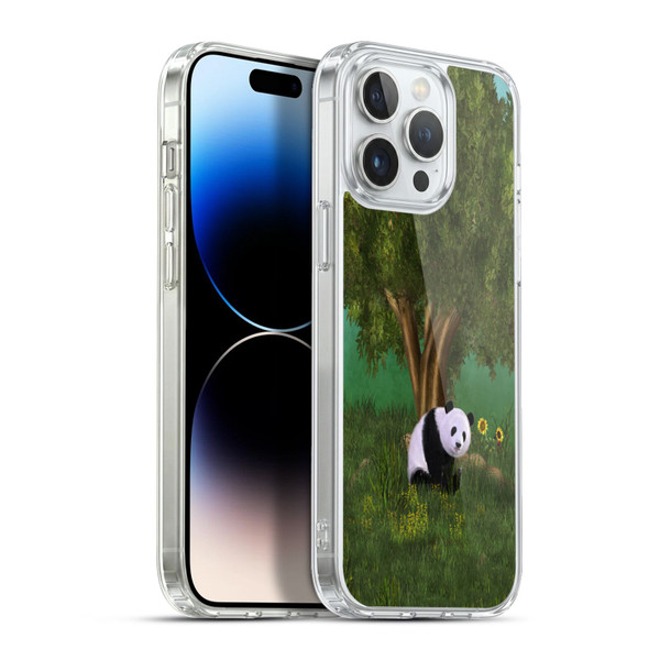 Simone Gatterwe Animals Cute Panda Soft Gel Case for Apple iPhone 13 Pro Max & MagSafe