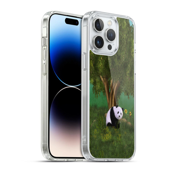 Simone Gatterwe Animals Cute Panda Soft Gel Case for Apple iPhone 14 Pro Max & MagSafe