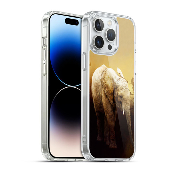Simone Gatterwe Animals Elephant Calf Soft Gel Case for Apple iPhone 14 Pro Max & MagSafe