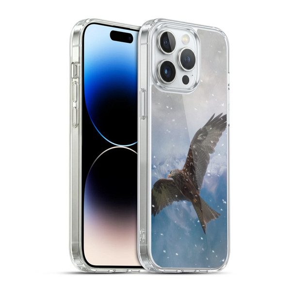 Simone Gatterwe Animals Flying Eagle Soft Gel Case for Apple iPhone 14 Pro Max & MagSafe