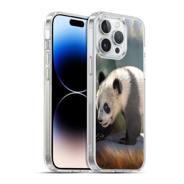 Simone Gatterwe Animals Panda Bear Soft Gel Case for Apple iPhone 14 Pro Max & MagSafe
