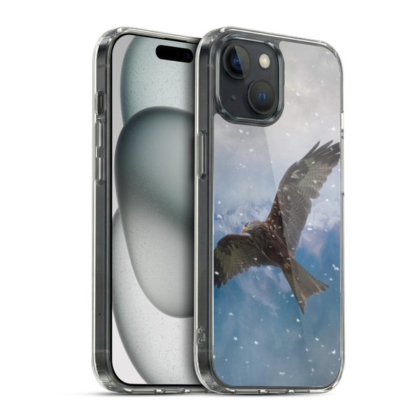Simone Gatterwe Animals Flying Eagle Soft Gel Case for Apple iPhone 15 & MagSafe