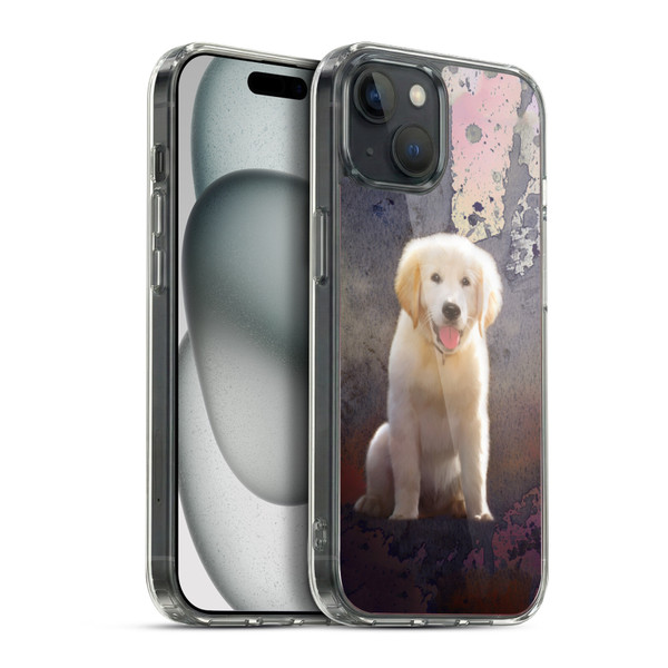 Simone Gatterwe Animals Golden Retriever Soft Gel Case for Apple iPhone 15 Plus & MagSafe
