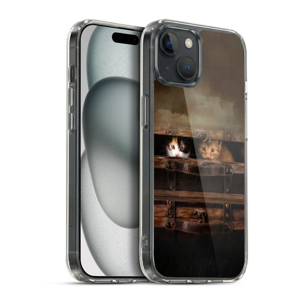 Simone Gatterwe Animals Little Cute Kitten Soft Gel Case for Apple iPhone 15 Plus & MagSafe