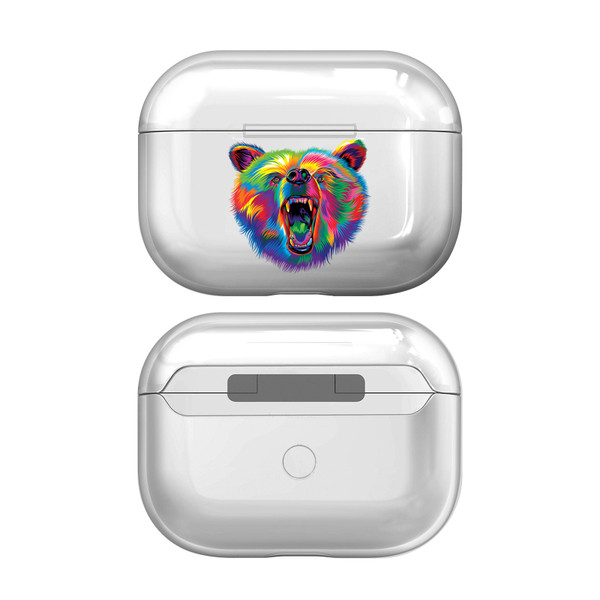 P.D. Moreno Animals Bear Clear Hard Crystal Cover for Apple AirPods Pro Charging Case