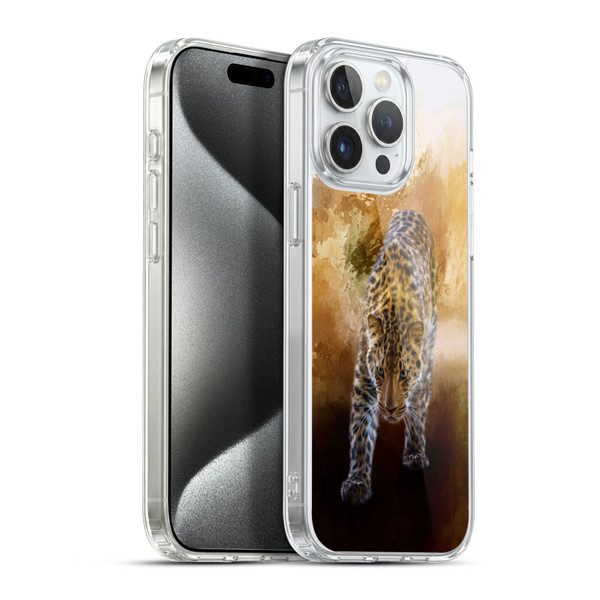 Simone Gatterwe Animals Russian Amur Leopard Soft Gel Case for Apple iPhone 15 Pro Max & MagSafe