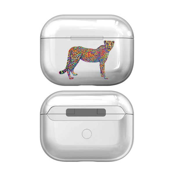 P.D. Moreno Animals Cheetah Clear Hard Crystal Cover for Apple AirPods Pro Charging Case