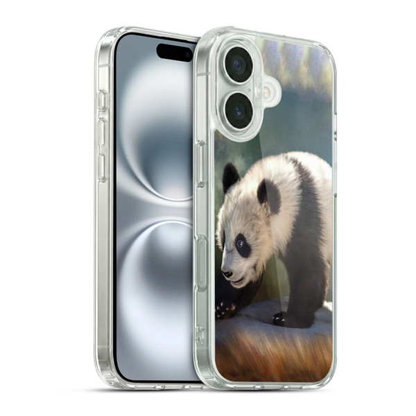 Simone Gatterwe Animals Panda Bear Soft Gel Case for Apple iPhone 16 & MagSafe